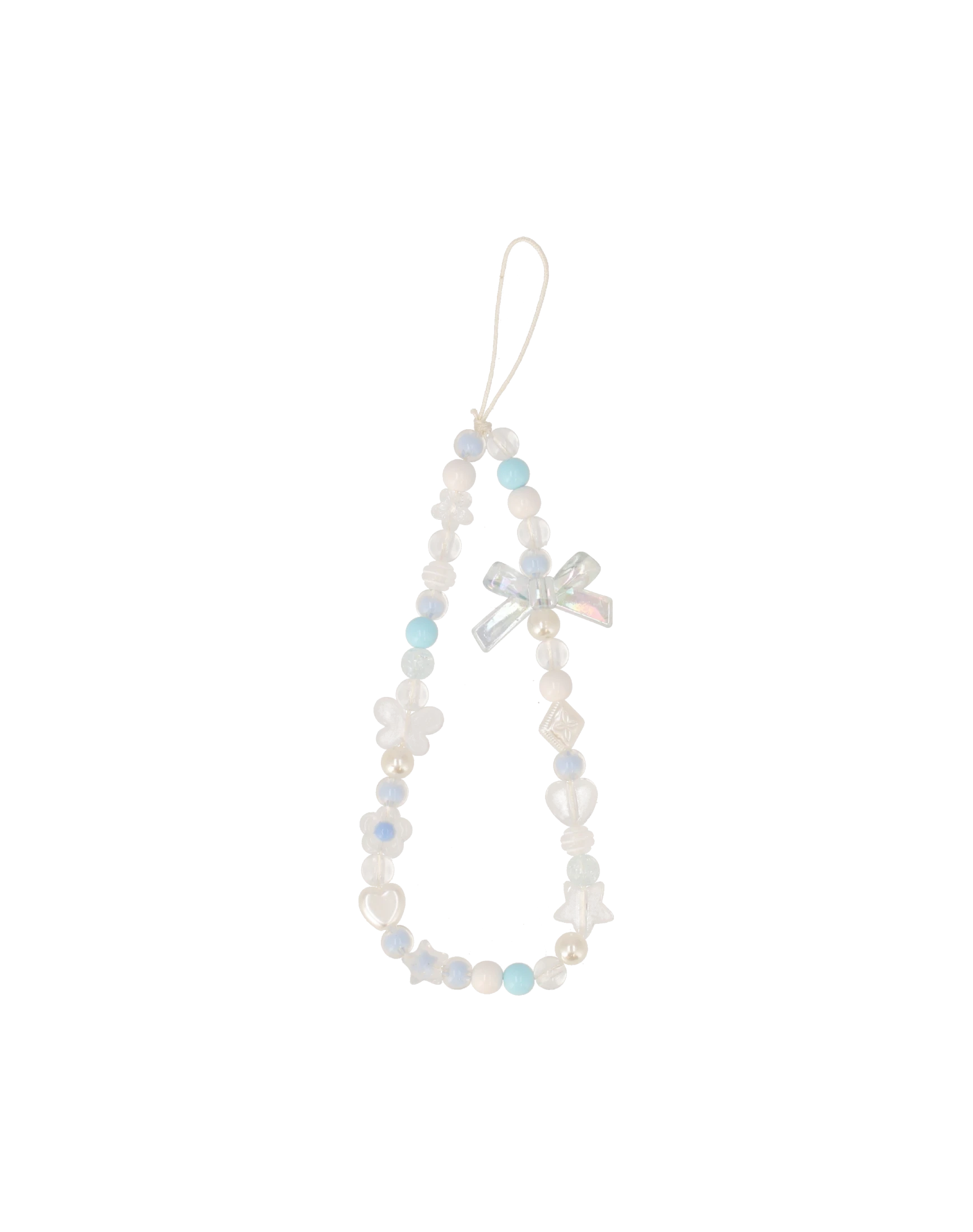 charm blue-white bow